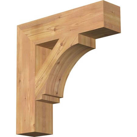 Ekena Millwork Imperial Block Smooth Bracket, Western Red Cedar, 5 1/2"W x 24"D x 24"H BKT06X24X24IMP05SWR